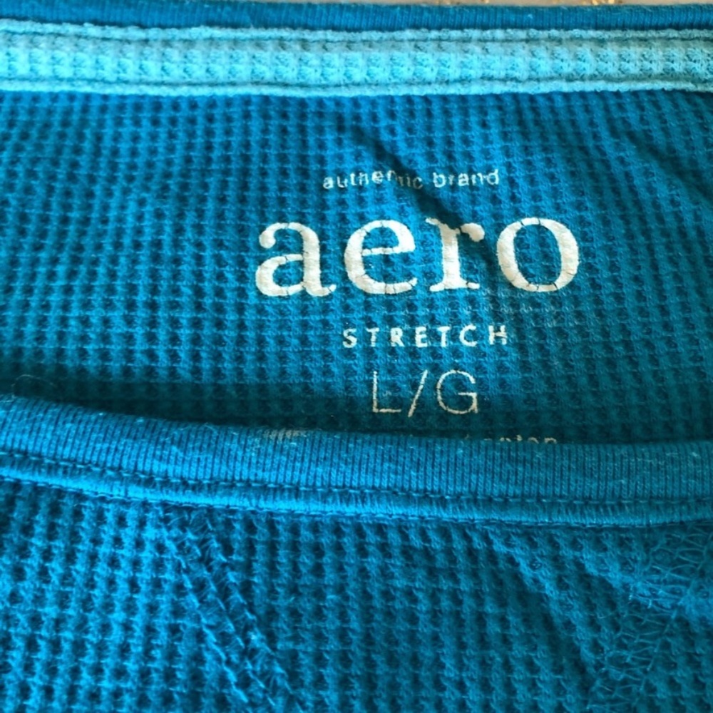 Aero Blue Graphic Tee and Heart Print Pajama Set - Picture 5 of 11